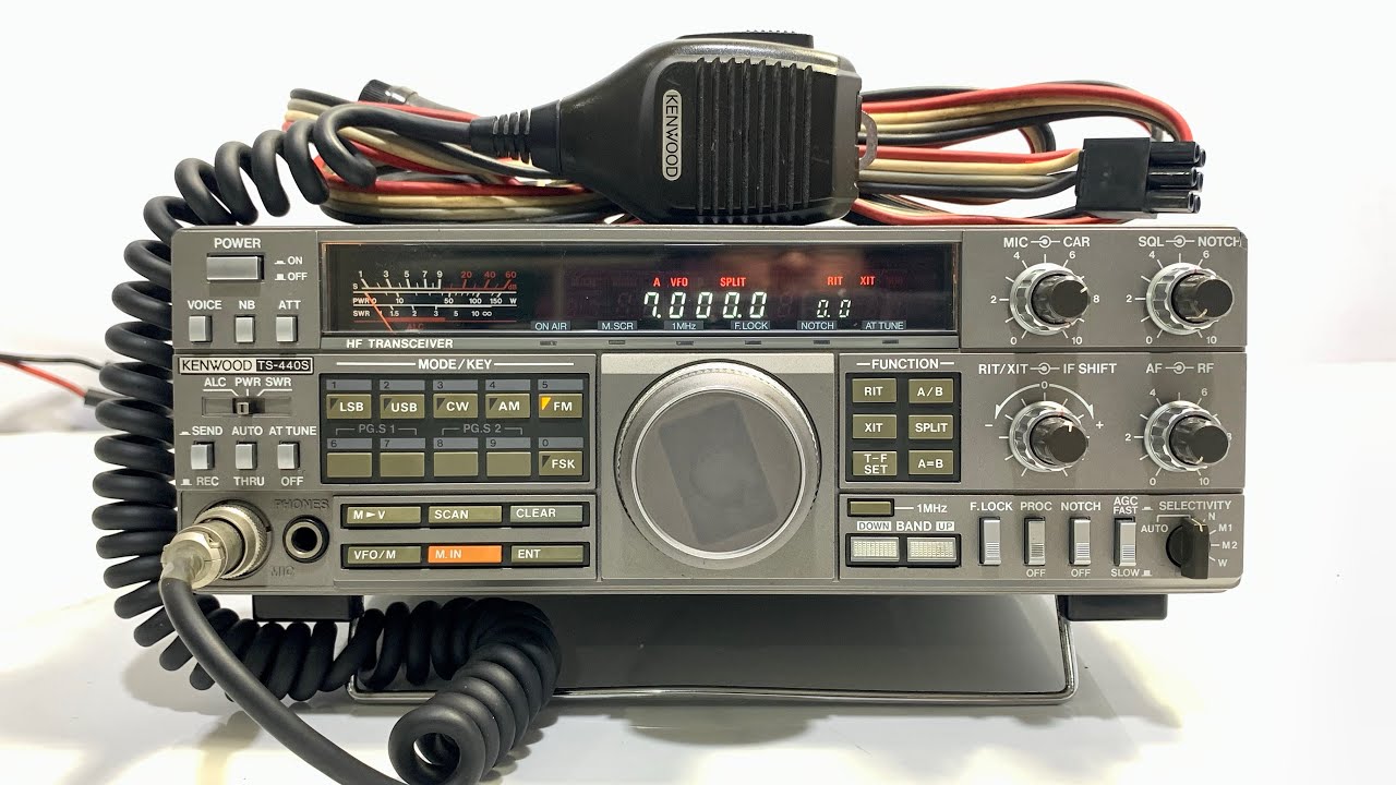 💥Kenwood TS-440S HF 120W + DC + MC-43S ATU Open💥 - YouTube