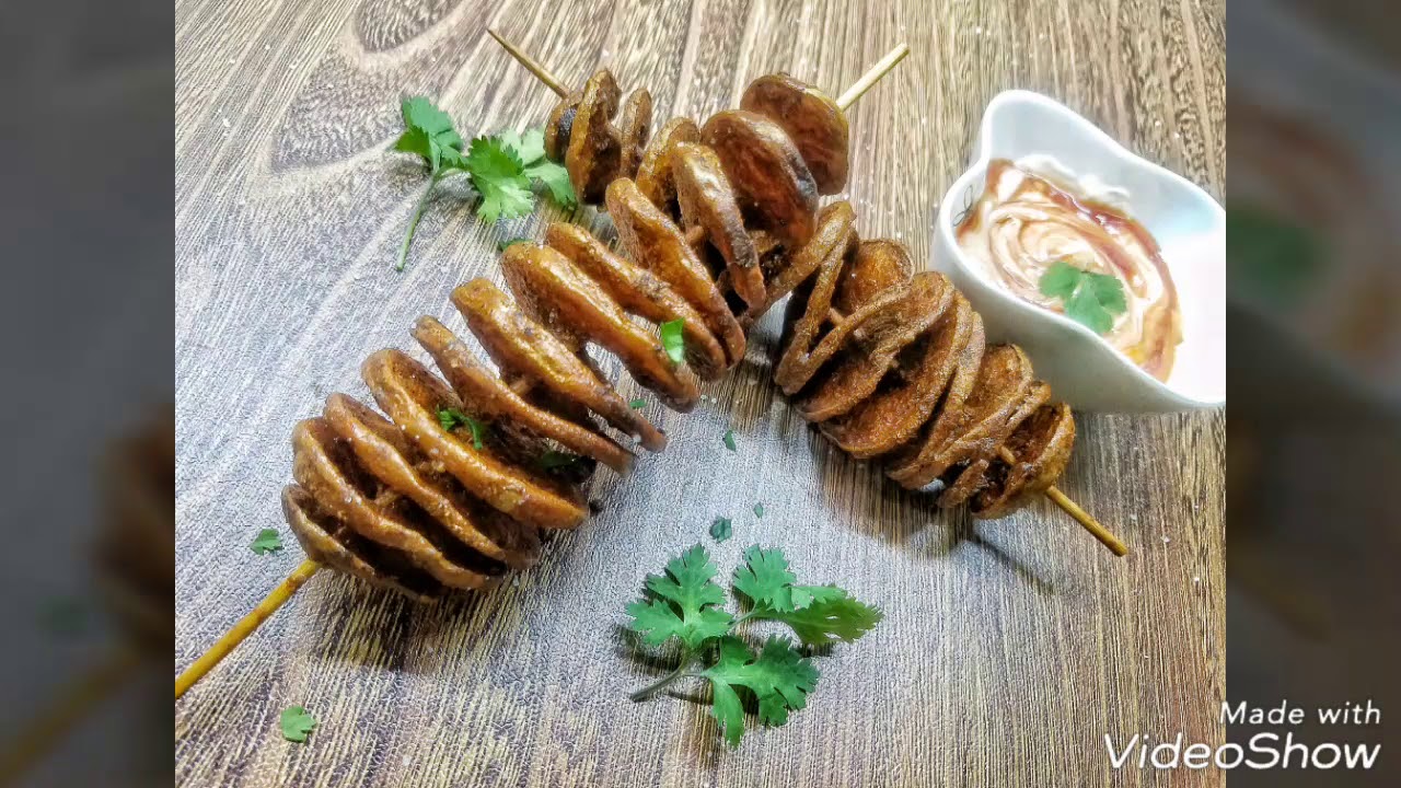 Tornado Fries _ Spiral fries without cutter _ CAFECCINO - YouTube