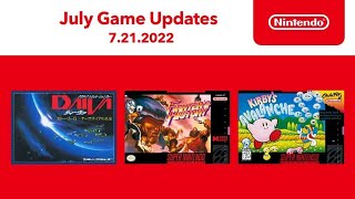 NES \& SNES | July 2022 Game Updates