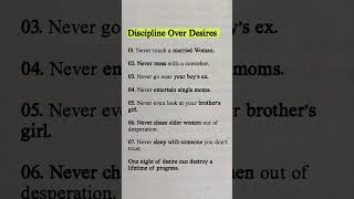 Discipline over desires I #quotes #explore #motivation #discipline #desire #mindset #facts #shorts