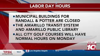 VIDEO: City of Amarillo announces service schedule changes ahead of Labor Day