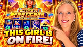 This Girl Is On Fire!  Bonus After Bonus on Ultimate Fast Cash!
