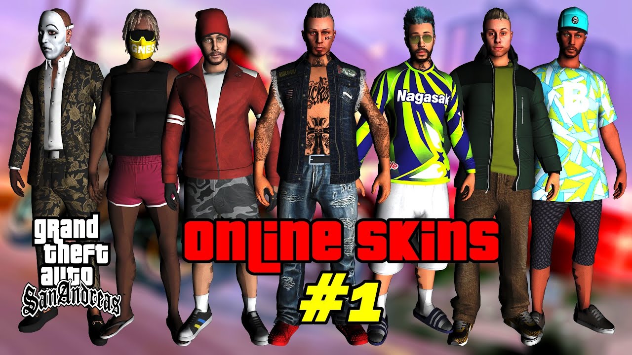 Download Collection of skins from GTA Online #1 for GTA San Andreas