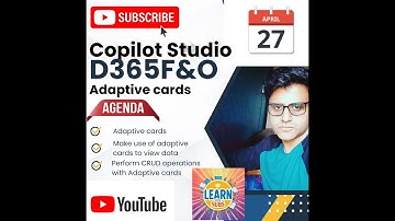 Using Adaptive Cards to Talk to D365F&O data, in Copilot Studio