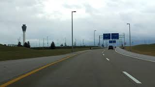 Indianapolis International Airport Access Road inbound