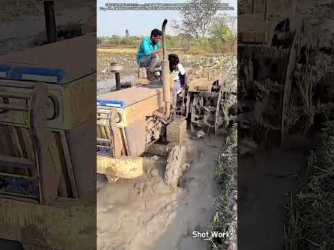 벼 모내기 전 필수 과정! 철바퀴 트랙터의 진흙 밭매기 작업 #worker #process #farming #tractor #agriculture thumbnail