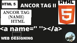 ANCHOR TAG II(NAME) HTML 2020