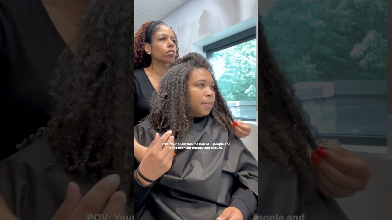 Curly cut + reshaping 💇🏽‍♀️