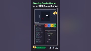 Just built a glowing version of the classic Snake game! 🐍✨It