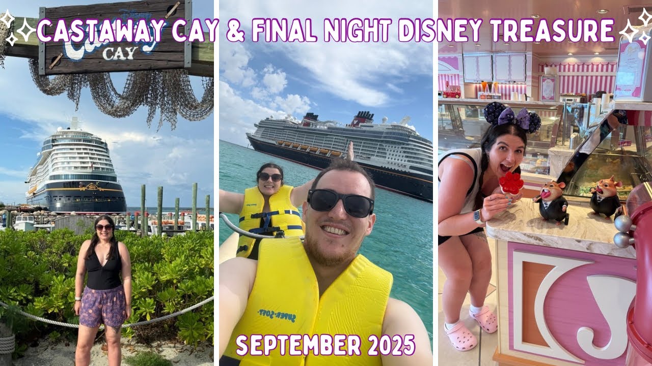 Castaway Cay on Disney Treasure! Chiliboat Excursion & Serenity Bay | Jumbeaux Sweets | DAY15 SEP25