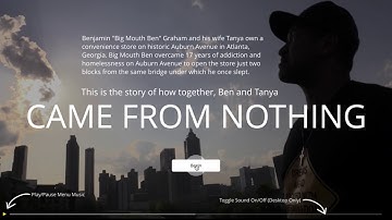 Came From Nothing: An Interactive Documentary Demo Video