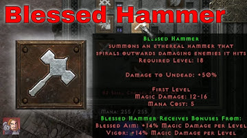 D2R Skills & Abilities - Blessed Hammer, Combat Skills (Paladin)