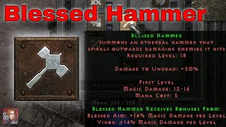 D2R Skills & Abilities - Blessed Hammer, Combat Skills (Paladin)