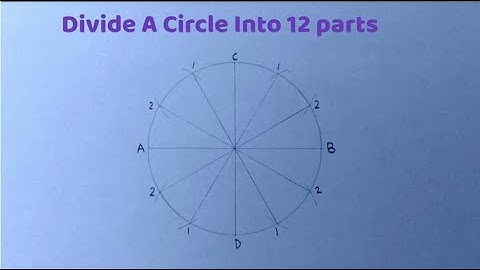 How to divide the circumference of a circle into twelve equal parts