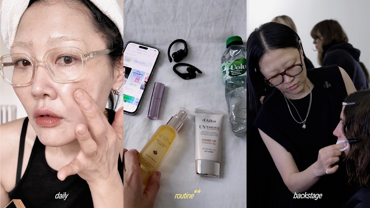 메이크업 아티스트 민킴의 일상 & 백스테이지 베이스 루틴ㅣ파리 브이로그, PAF 쇼