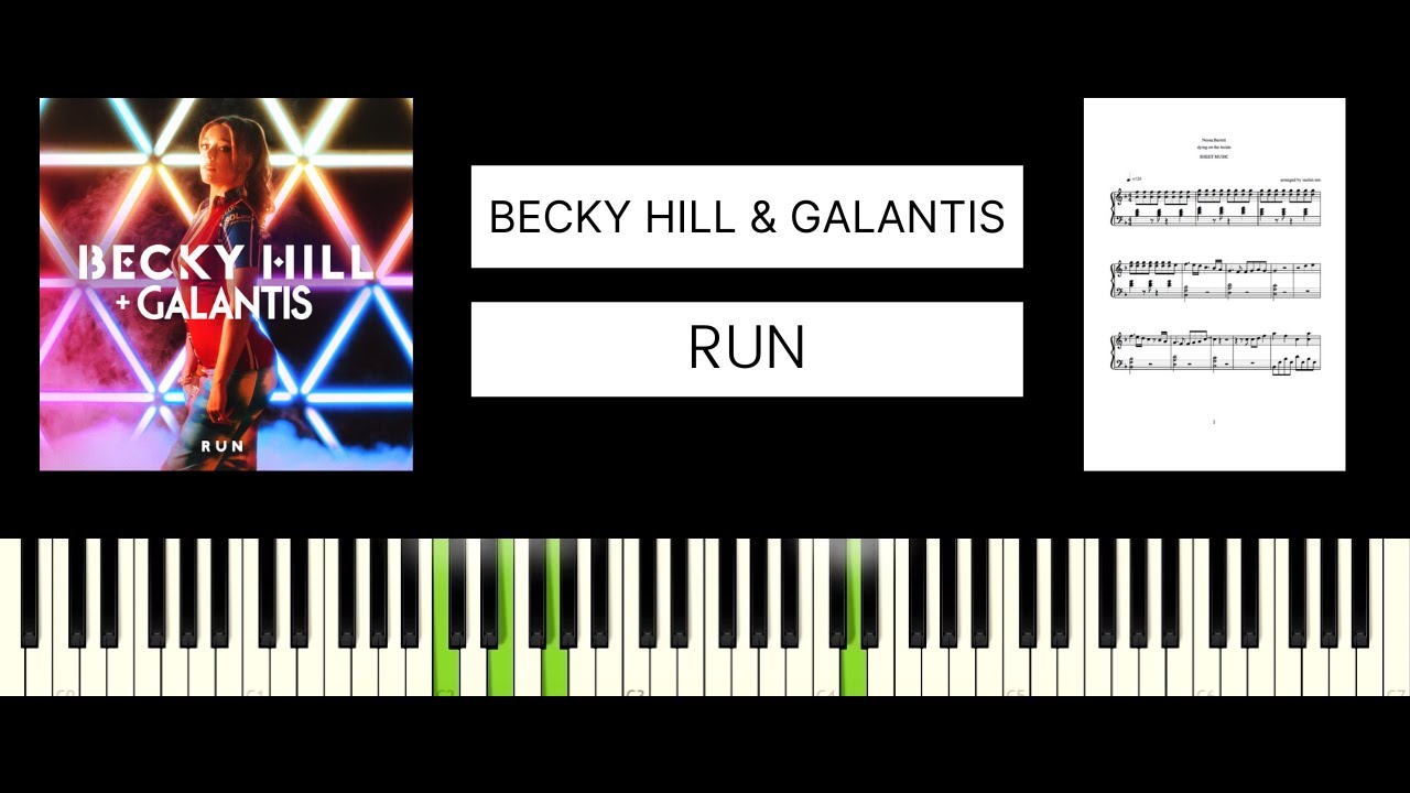 Becky Hill, Galantis Run (BEST PIANO TUTORIAL & COVER) YouTube