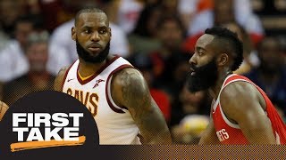 First Take debates NBA MVP right now: LeBron James or James Harden | First Take | ESPN