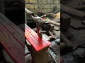 techniques in cutting hot iron #blacksmith #metalworking #craftmanship #iron #usa