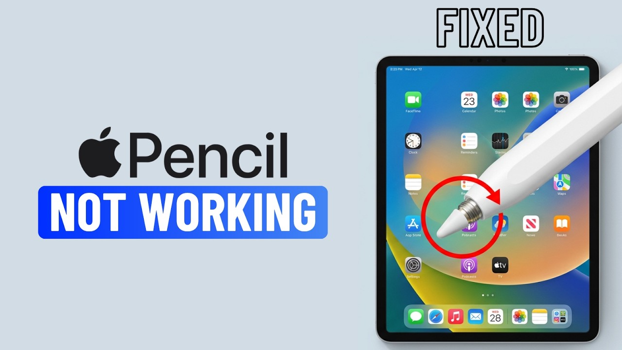 Fix Apple Pencil Not Working on iPad - YouTube