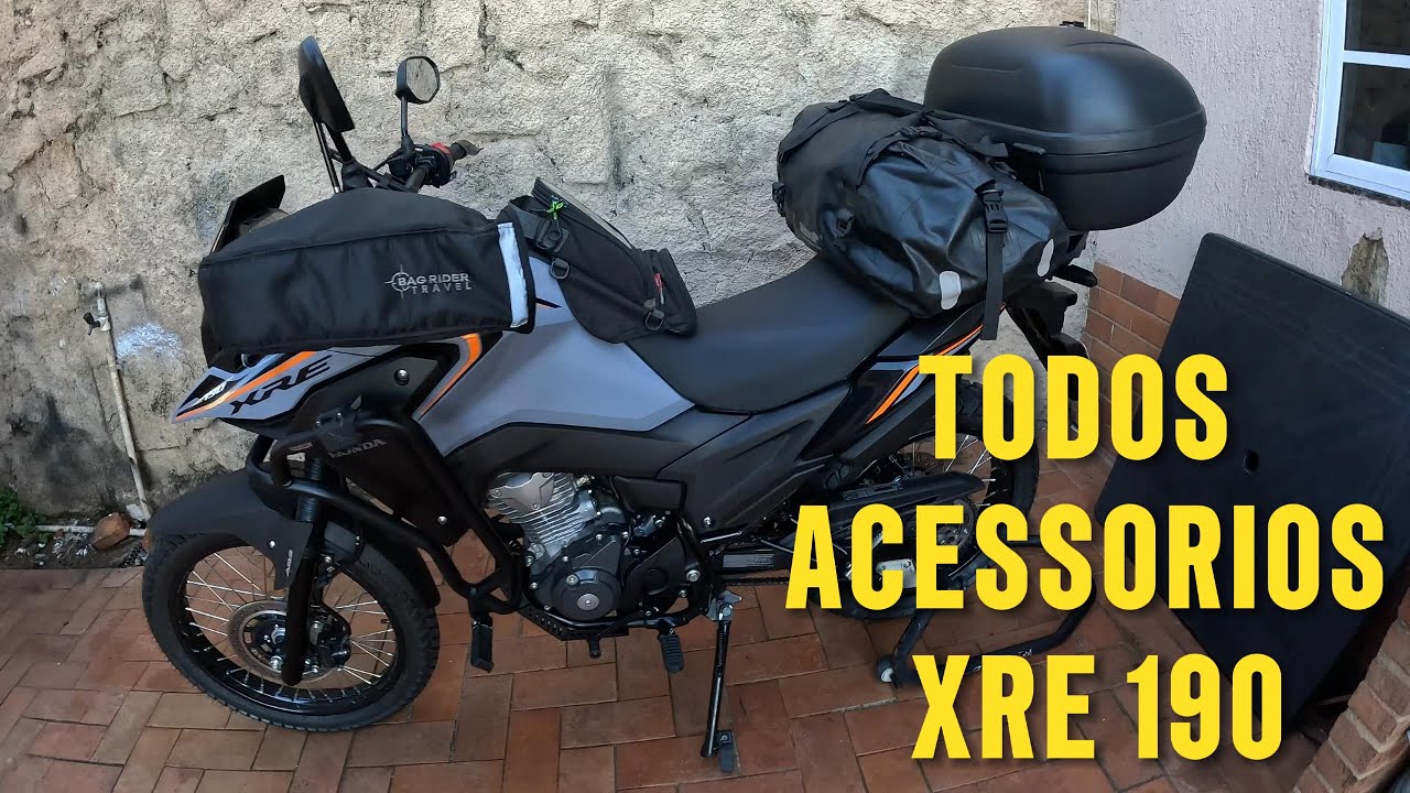 NOVA XRE 190 COMPLETA COM TODOS ACESSORIOS PRA MINHA VIAGEM DE 6.000 KMs RIO X MANAUS COM LINKS