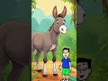 एक दिन गद्दा ने शेर बनने का नाटक किया #cartoon #kahani #comedy #hindikahanian #comedycartoon