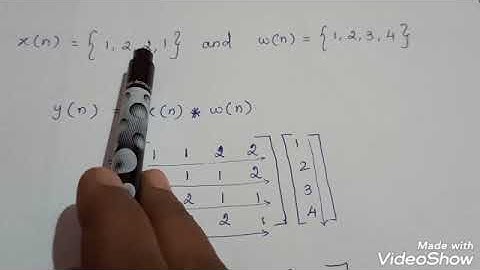 Circular Convolution by Matrix Method/DSP