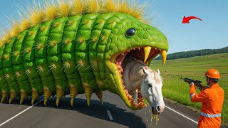 Heroic Rescue Team saves lonely white horse from terrifying attack of giant beetles