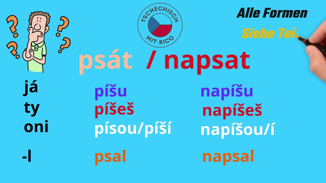 🇨🇿 Tschechische Verben #37: psát vs. napsat - Schreiben lernen!