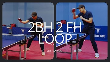 Table Tennis Drill: 2 Backhand + 2 Forehand Loop | Real Coaching & Technique Improvement