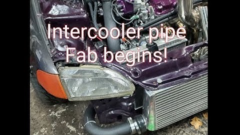 Turbo Civic Eg gets intercooler pipes fabricated(one side rn)