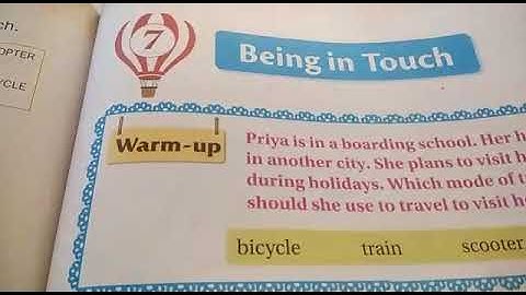 2nd EVs Le 7 being in touch fill in the blanks