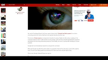 Google Patents Device that is Injected Directly into Eye!