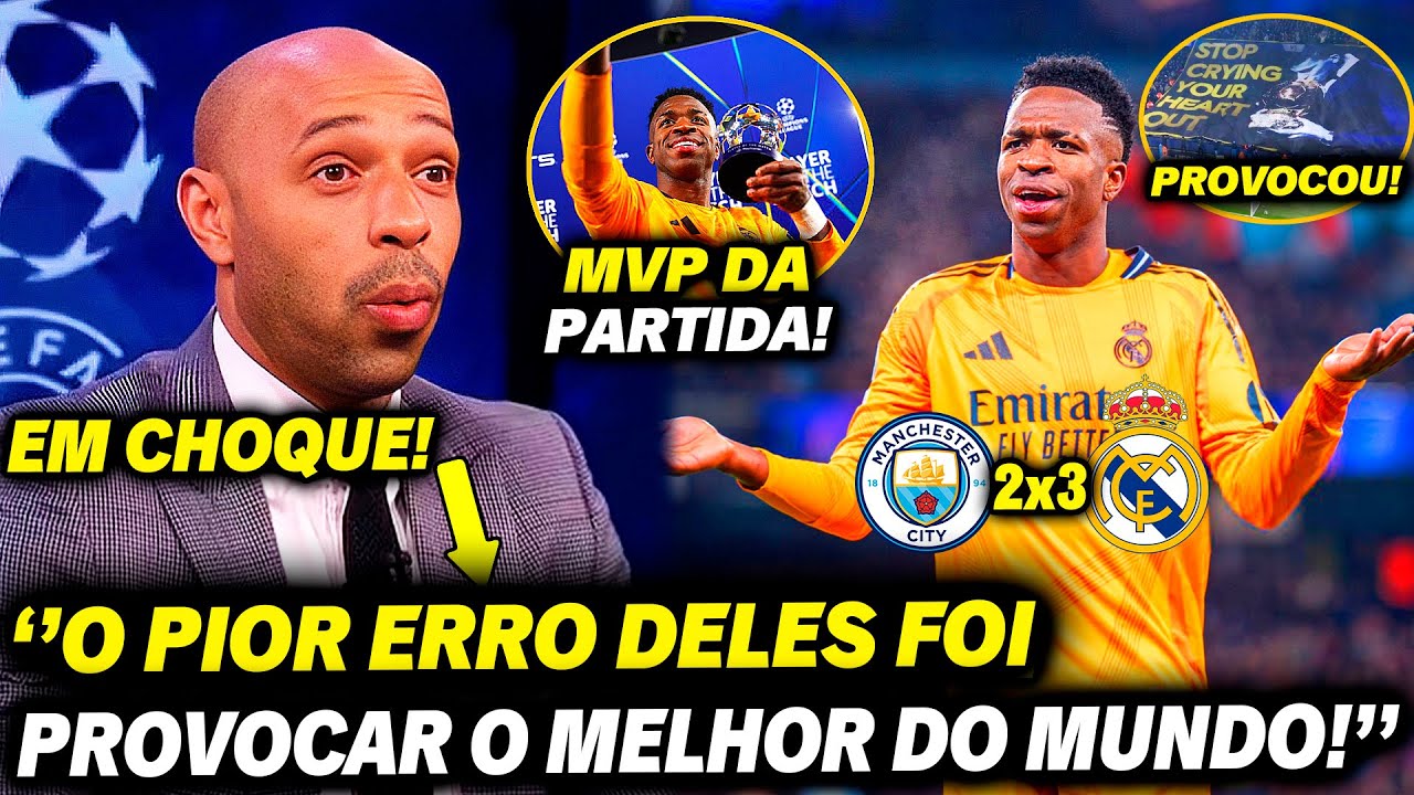 🚨 NOSSA! Olha oque o HENRY falou do VINICIUS JR. e da PROVOCAÇÃO ABSURDA  dos TORCEDORES DO CITY!