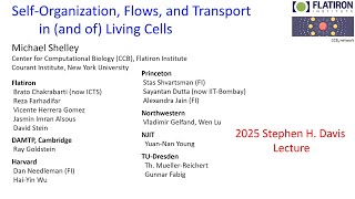 Self-Organization, Flows, and Transport in (and of) Living Cells