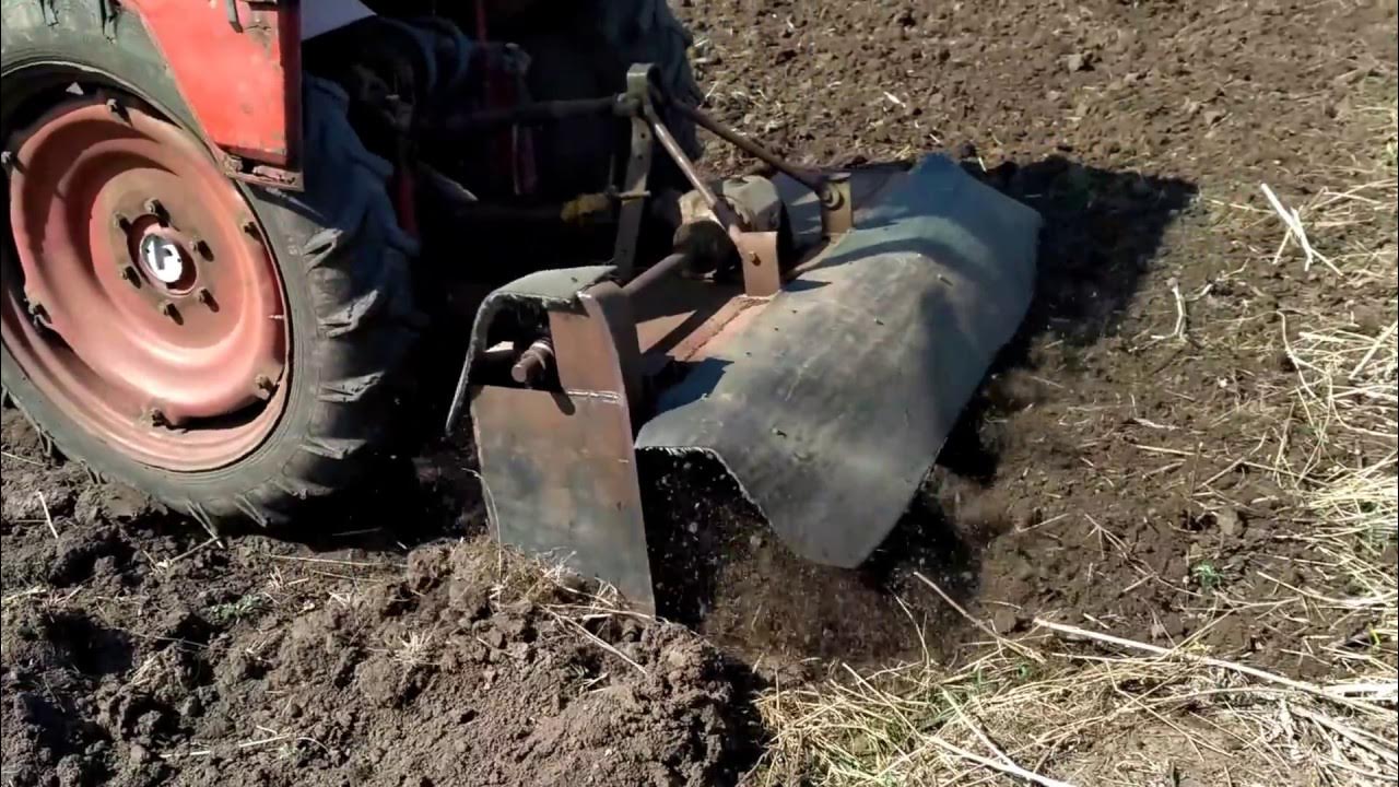 Самодельная почвофреза привод ВОМ трактора Т-25 - YouTube