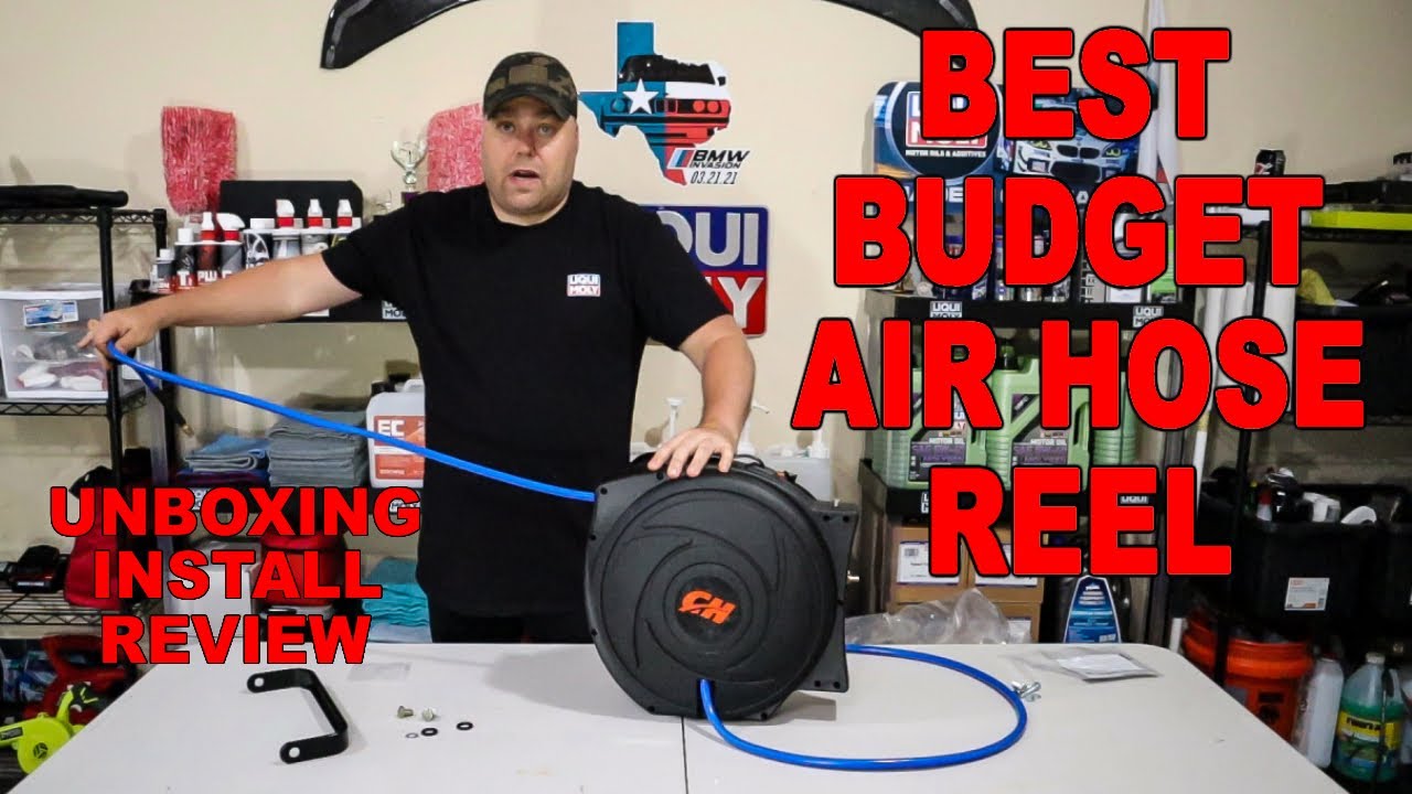 Best Air Hose Reel on a budget  Unboxing, Install & Review 