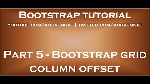 Bootstrap-rasterkolomoffset