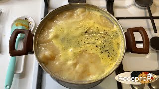 КУРИНЫЙ СУП С ПЛАВЛЕНЫМ СЫРОМ, суп с плавленым сыром, как приготовить суп с плавленым сыром.