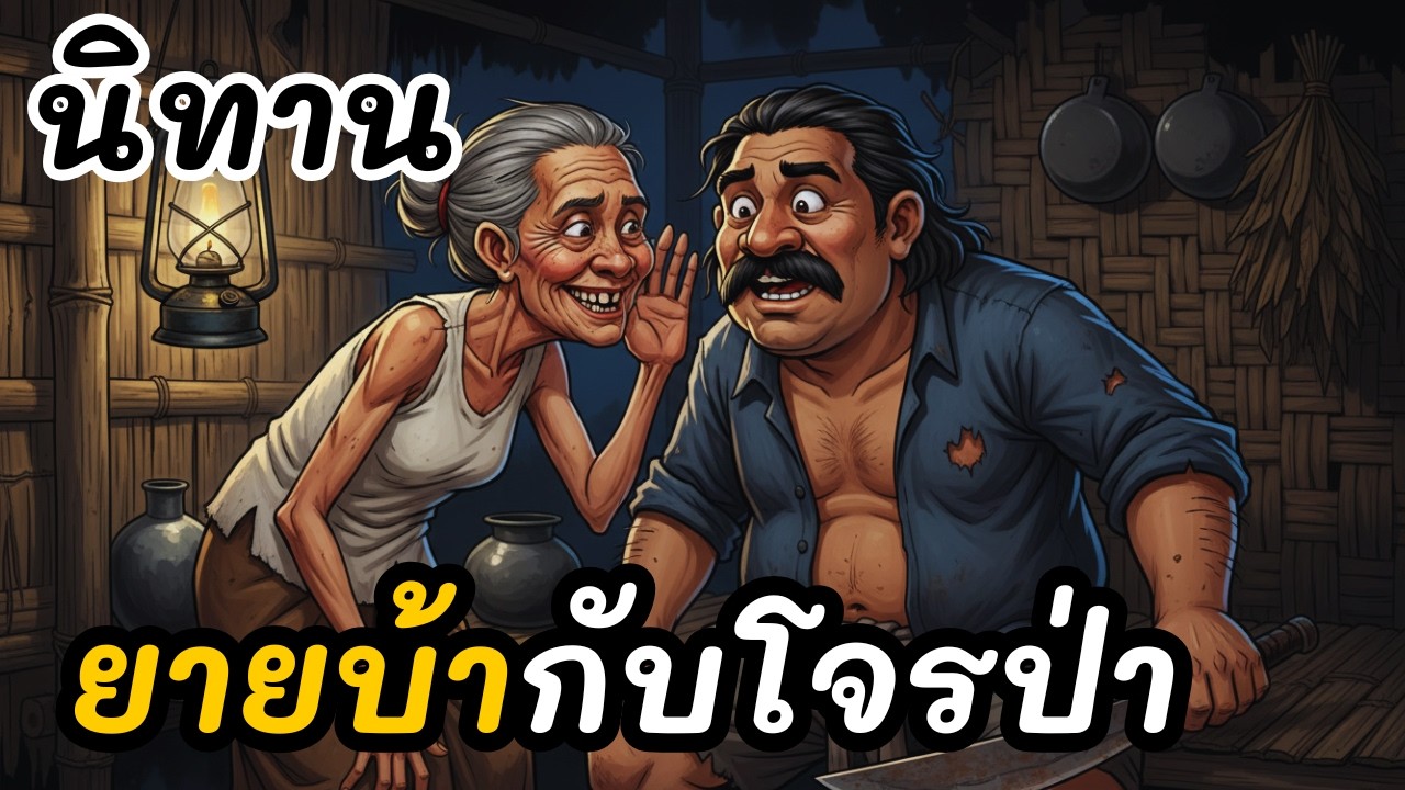 นิทาน ยายบ้ากับโจรป่า | #นิทานพื้นบ้าน #นิทานสอนใจ #นิทานก่อนนอน