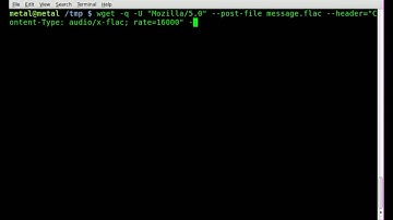 Voice to Text with BASH WGET and Google - Linux
