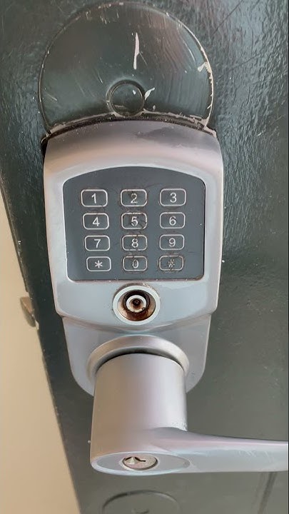 How to change the keycode on the door - YouTube