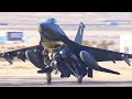 F16 fighting falcon fighter jet take off us air force