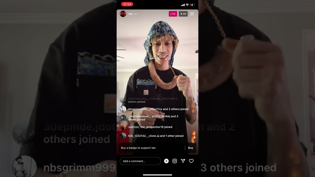 Shmateo On Instagram Live