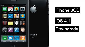iPhone 3GS iOS 4.1 Downgrade