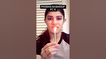 PHOBIAS AS MAKEUP PT. 11 🔥 ⚠️ FAKE BLOOD ⚠️ Im back!! #sfx #makeup #phobia #fire #views #warning