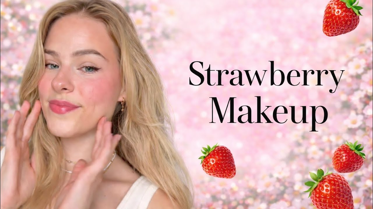 Strawberry Makeup, maquillaje Fresita!! #maquillajerapido #strawberrymakeup #theartmakeup 