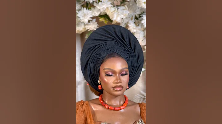 Bridal beauty #gele #makeup #shorts #beauty #shortsfeed #youtube #african #Nigeria #youtubeshorts