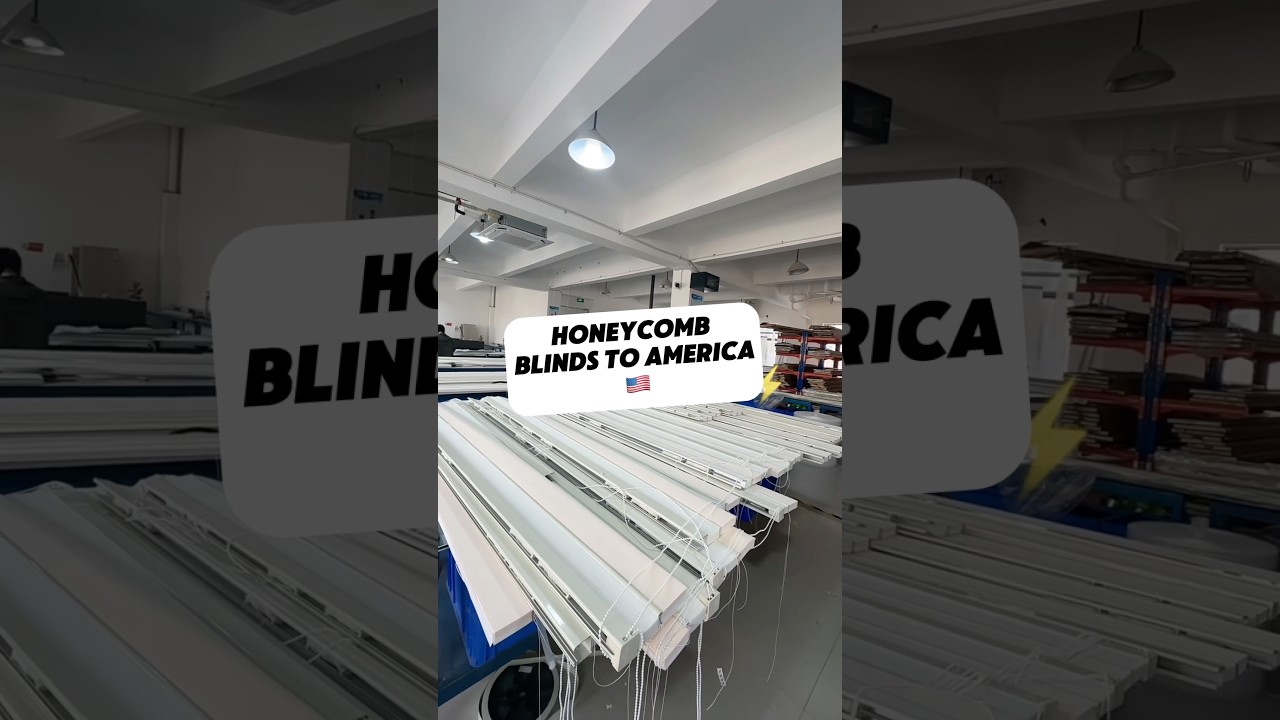 Honeycomb blinds workshop display 