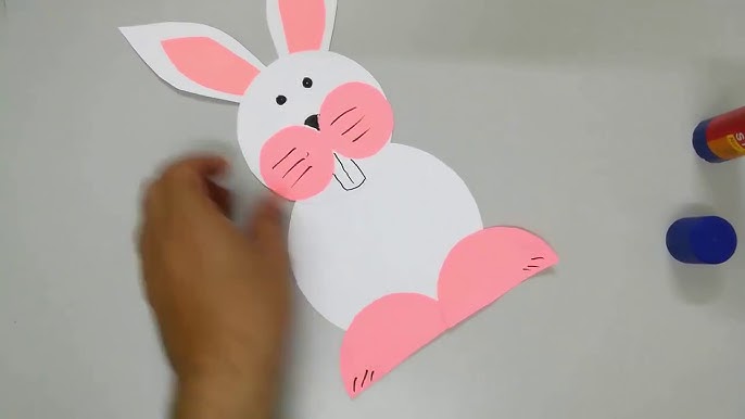 Easy Easter Bunny Paper Craft - Artsy Craftsy Mom