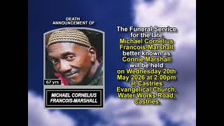 Michael Cornelius Francois-Marshall ~ Short Obituary